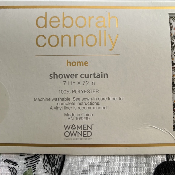 Deborah Connolly home shower curtain Halloween themed 71 in x 72 in - Picture 7 of 8